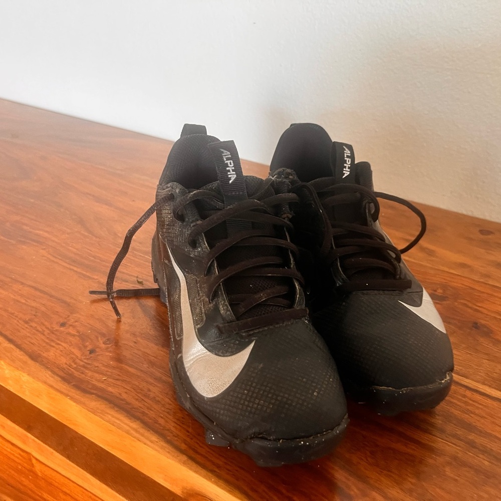 Black and Silver Athletic Shoes